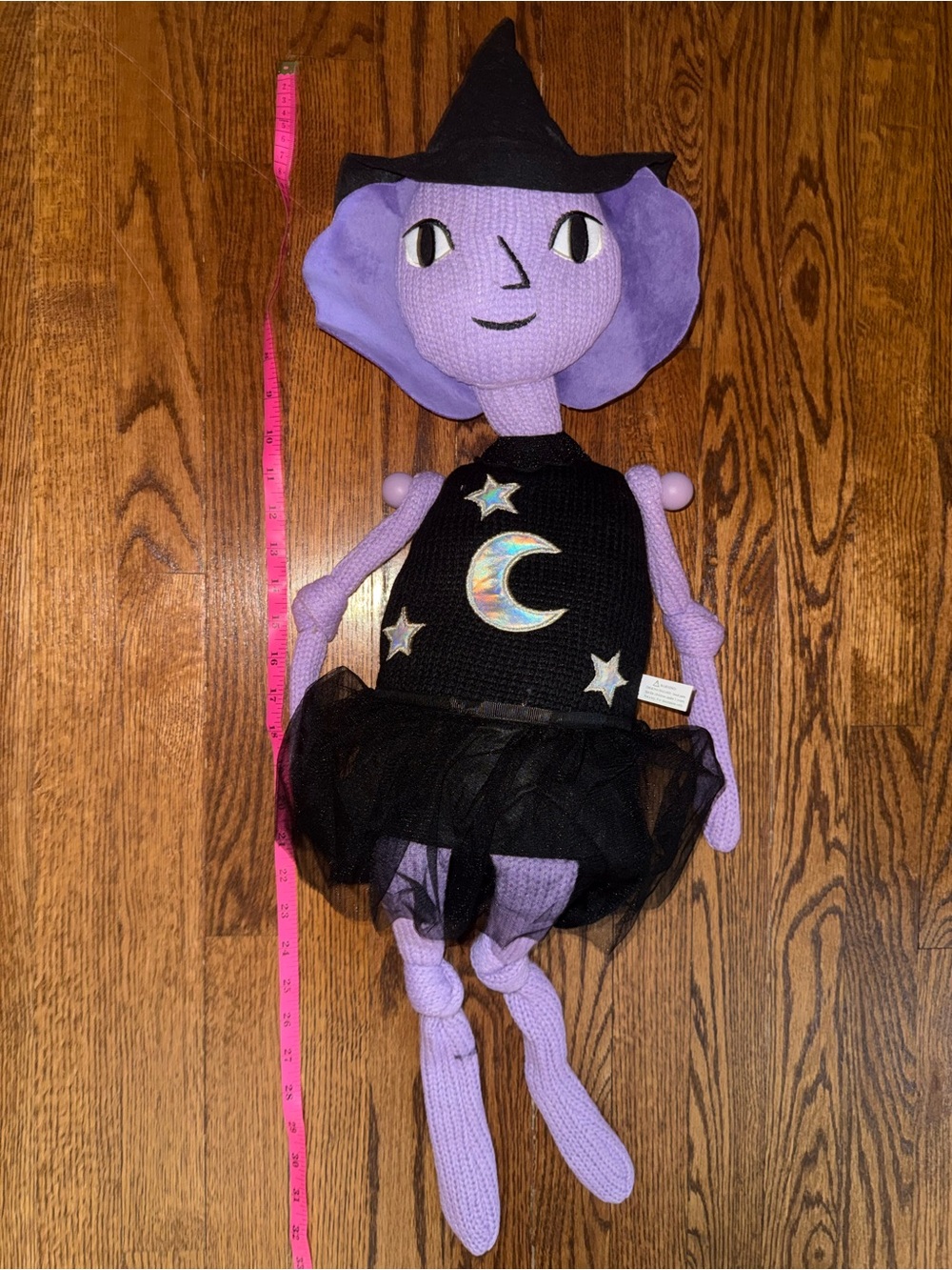Target Purple Witch Plush Doll with Black Tulle Dress